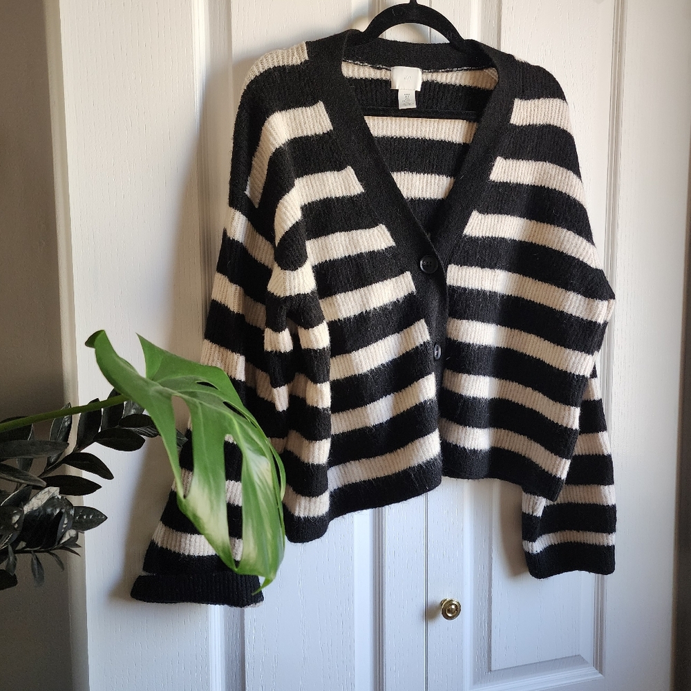 H&M Striped Cardigan